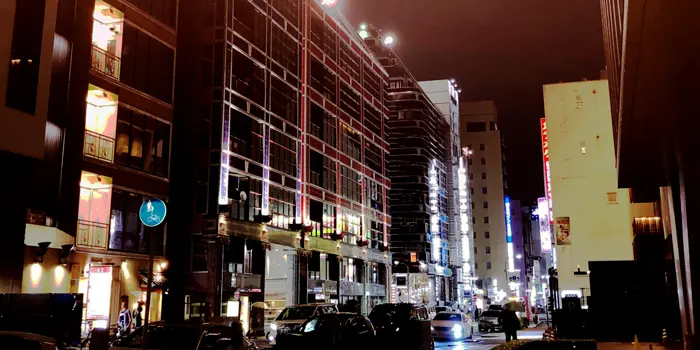 名古屋市錦の夜景の画像